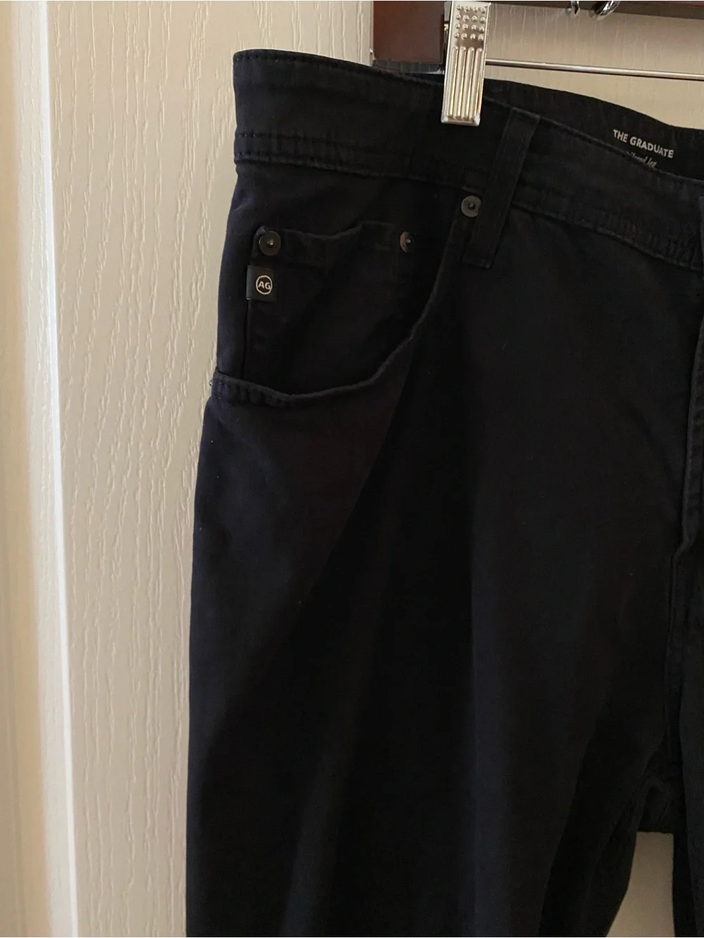 AG Men’s Graduate Tailored Leg Jeans/Pants in Black - 38x34